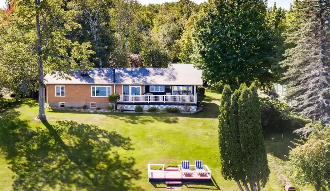 A lakeside member home